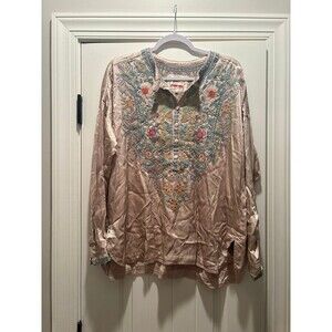 Johnny Was BIYA Embroidered Blouse
